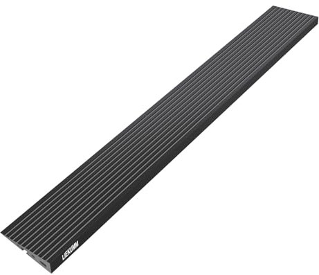 LIEKUMM 2.5 cm Rise Threshold Ramp, 800 kg Load Capacity PVC Portable Ramps for Wheelchairs, Indoor & Outdoor Curb Ramp, Ramps for Mobility Scooter, Electric Wheelchair, Garage, Step, Motorbike, Black