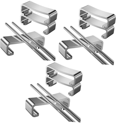 TOPBATHY 9 Pz Portaposate Cuscino Porta Bacchette Supporto Poggia Forcella Bacchette da Tavola Porta Posate da Tavola Poggia Cucchiaio e Bacchette Supporto per Utensili Acciaio Inossidabile