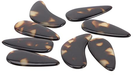 Guzheng Fingerpicks 8 Stück Runde Kunststoff Fingerschützer | Anfänger und Erwachsene, Glatte Form mit Ergonomischer Passung, Leichtes für Finger und Nägel