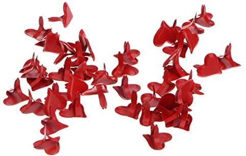 Gogogmee 2 Sets Mini-papierverschlüsse in Herzform Bastel-brads Größe 11 Mm Für Scrapbooking Und 50 Stück * 2