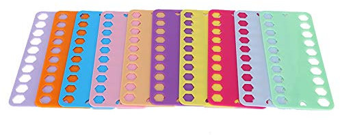 Handarbeitszubehör, 20 Stück Kreuzstichgarn-Organizer, 20 Löcher, Garn-Organizer, Wickler, Stickgarn-Organizer, 7,7 X 3,1 Zoll, Sticktwist-Organizer, Farbige Kunststoffplatte
