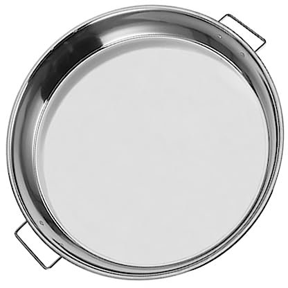 Cabilock Plato Inoxidable Multiusos Bandeja Para Tartas y Frutas Con Asa Para Hogar y Fiestas