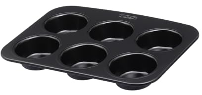 Pyrex - Glide Muffinform aus Metall - PFAS-freie Antihaftbeschichtung - Gleichmäßiges Backen - strapazierfähig - praktischer XL-Griff - spülmaschinenfest (6 Muffins)