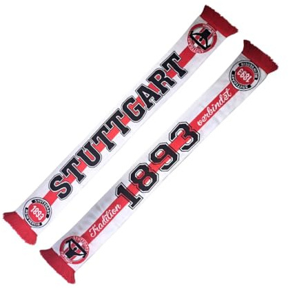 Wallitschek Elastico-Schal Stuttgart - Tradition verbindet, Fussball, 1893, Fanschal, Strickschal, besonders kräftige Farben, extra weiche Qualität