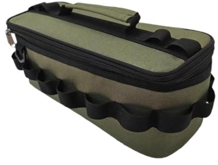 Baoblaze Camping Taveteware Bolsa de Almacenamiento Utensilios de cocción de Bolsas Bouch Grill Herramientas al Aire Libre Organizador de Bolsos para la Fiesta, Verde