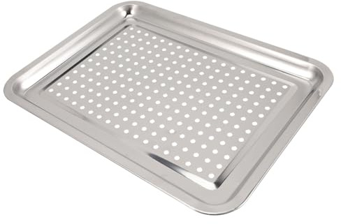 WEKADRIN Bandeja De Drenaje De Acero Inoxidable Parrilla Para Barbacoa Bandeja Para Guardar Bolas De Masa Hervida Para Cocina y Camping