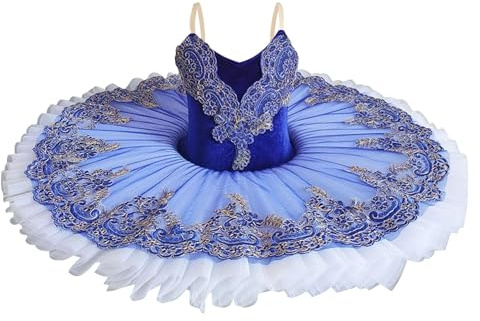 Vestito Ballerina Bambina Tutu Ballerina Body Ginnastica Artistica Ragazza Senza Maniche Vestiti Danza Classica da Balletto Leotards Dancewear Abito da Ballo Saggio 1-14 Anni