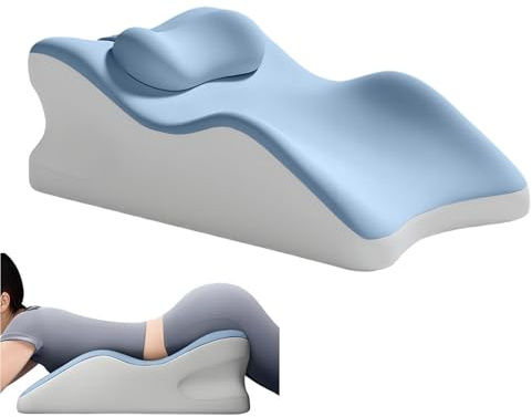 Ergonomiska kuddar för sömn – ergonomisk lumbalkudde med stödkudde för rygg – sovkudde för vuxna och barn, läskudde, massagekudde för säng och soffa
