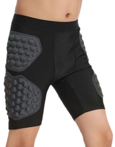 Pantaloncini sportivi per – Pantaloncini protettivi, Pantaloni corti con imbottitura su fianchi e glutei | Pantaloni per bambini imbottiti permeabili all'aria, Mutande protettive, Pantaloncini per