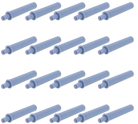 QUARKZMAN Ammortizzatore per Porta a Chiusura Rallentata, 20Pz, Apriporta a Spinta Mobili, Ammortizzatore per Porta Mobili Cucina, Ante Guardaroba, Grigio