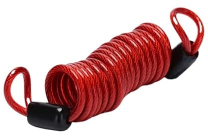 Cadenas de sécurité pour Moto, 1 pièce, pour vélo, Gadgets, Fermeture éclair à Ressort, Corde antivol, Panneau d'alarme, Verrouillage Sportif