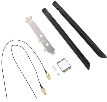 Tosuny 8265NGW AC WLAN Karte, 2,4 G/5 G Dualband NGW Wireless Karte, Hochgeschwindigkeit 1200 Mbit/s, M.2 Schnittstelle, Bluetooth 4.2 WLAN Karten für Wins 7 8 10 (Externe Antennenhalterung)