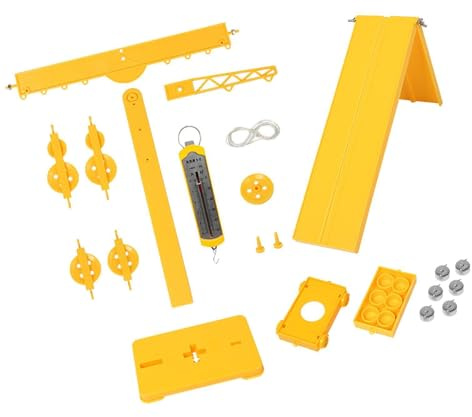 mophrati Physik Experimentierkasten mit Flaschenzug zur Vermittlung von Mechanik und menschlichem Erfindungsgeist an Kinder in der Grund und Mittelschule – Lernspielzeug