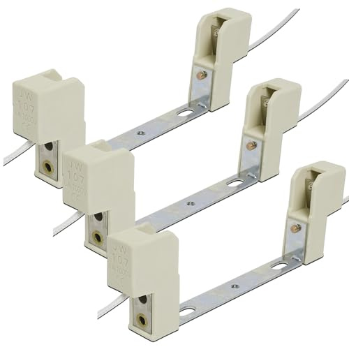 GVSS 3 Stück Lampenfassung für R7S 118 mm AC 100 – 240 V, kompatibel mit Halogenlampen, Universalhalterung aus Keramik mit Konverter, ideal für Projektorlampen, Wandlampen und Deckenleuchten