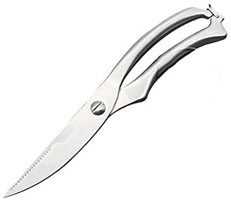 Poultry Shears,Heavy Duty Kitchen Scissors-Spring-Loaded Food Scissors, Multi-Purpose Stainless Steel Kitchen Scissors