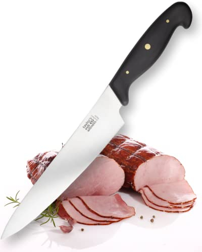 Taylors Eye Witness Professional Series British Made Cooks Kitchen Knife - 20cm Cutting Edge with an Ultra Fine, Pointed Blade, Precision Ground from High Carbon Stainless Steel. UK Craftsmanship