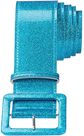 W WIDMANN MILANO Party Fashion - Glitter Gürtel, circa 120 cm, Accessoire für 70er Jahre Disco Kostüme