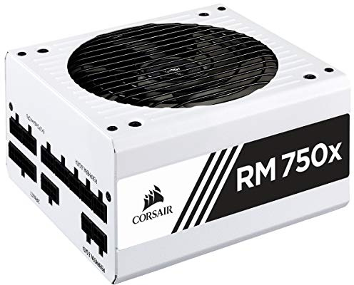 Corsair Fuente de alimentación de PC, Blanco, 750 W