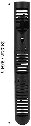 T&F 24,5cm Aquarium Heizung Guard Protector Abnehmbare Aquarium Heizstab Hülse Kunststoff Aquarium Heizung Schutzhülle Guard mit Saugnäpfen