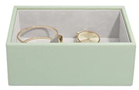 Stackers Sage GreenMini Schmuckkästchen für Uhren und Accessoires