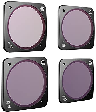 PGYTECH DJI ACTION 2 ND 8/16/32/64 Neutral Density Filter Set (Professional) Waterproof & Oilproof (P-28A-013)