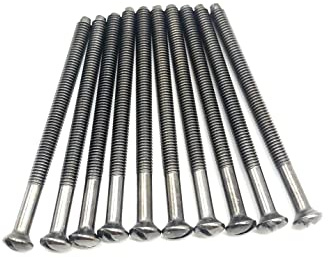 Jones DIY M3.5 Black Nickel Electrical Socket Screws, 50mm, For Switches, Light Switch, Plug Sockets, 3.5mm x 50mm, (10)