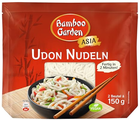 Bamboo Garden - Udon Nudeln, vorgekocht | 300 g | Fertig in 2 Minuten