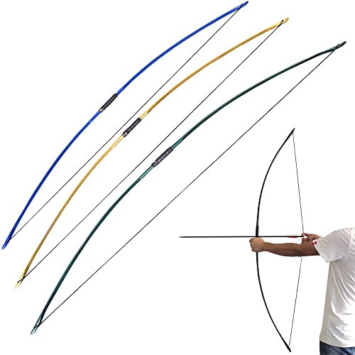 HNZMDY 67 Zoll Bogenschießen Traditioneller Langbogen 25-70lbs Recurve Bogen Jagdbogen Englischer Langbogen für Rechte/Linke Hand Erwachsene Bogen im Freien Zielübungen (25lbs, Schwarz)