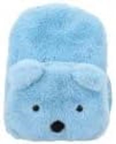 Depesche 11992 TOPModel Iceworld - Rucksack für Kinder in Hellblau mit weichem Plüsch-Fell, Eisbären-Gesicht und Ohren, Tasche mit verstellbaren Trägern