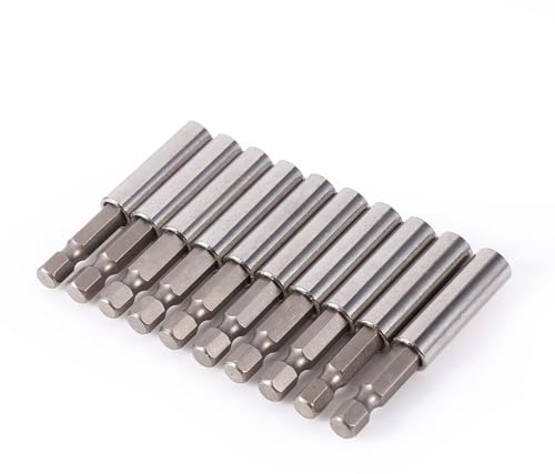 10 Pack Magnetic Extension Socket Drill Bit Holder Carbon Steel 1/4 Hex Screwdriver Bit Holder for Electric Drills