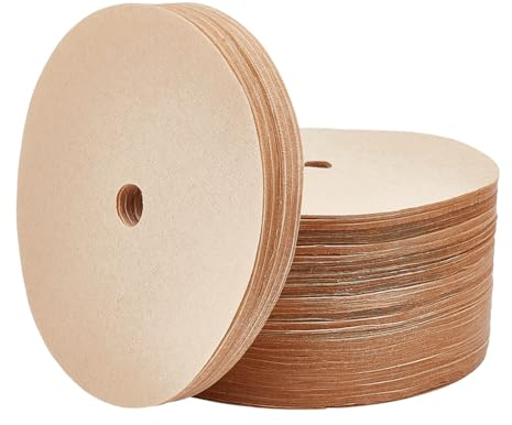 GOMAKERER 300pz Filtri per Caffè Percolatore, Filtro Da Caffè Rotondo Non Sbiancato Da 3.74 pollice di Diametro Filtri Da Caffè A Disco di Carta Burlywood per Caffettiera Bozeman