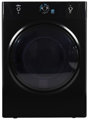 Willow WTD7B 7kg Vented Dryer, Front Loading with Child Lock, 3 Temperatures, Mehanical Controls, Crease Guard, 2 Year Warranty - Black