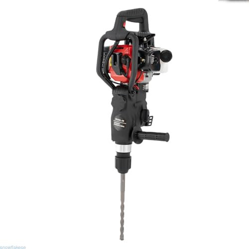 Abbruchhammer 3 in 1 Multifunktions-Benzin-Abbruchhammer 2 Stroke 1800W 30J Schlagham Betonbrecher Schlaghammer Stemmhammer Benzin Abbruchhammer mit 3tlg Bohrer