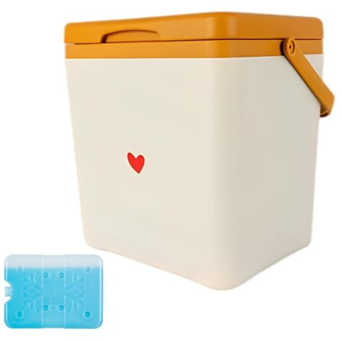 Janurium Strandkühler, 7 l, Kühlbehälter mit Griff, Eistruhe, Angelkühler für , Camping, Heckklappe, Sport, Schwimmbad