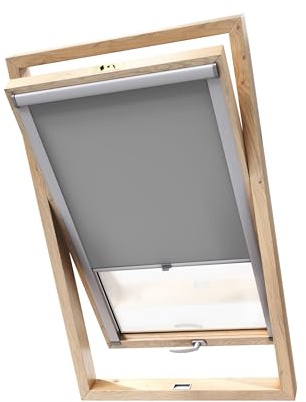 Stylo Estor Opaco para Ventanas De Tejado – para Ventanas FAKRO - 100% Opacidad - Aluminio para Ventanas FAKRO – Aislamiento Térmico – Protección Solar - Gris FAKRO 94/140