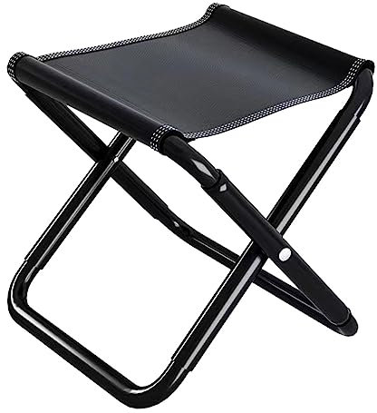 Klappbarer Campinghocker, Angelstuhl, leicht, kompakt, praktisch, zusammenklappbar, tragbar, für den Außenbereich, zum Spazierengehen, Rucksackreisen, Reisen, Strand, Erwachsene, komplett zusammengek