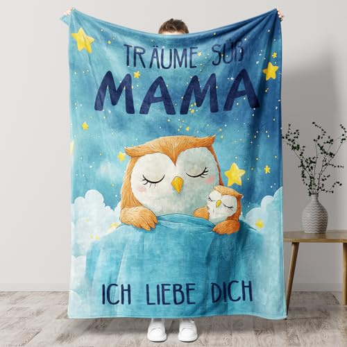 Tulolvae Geschenke für Mama, Flanell Decke Geburtstagsgeschenk für Den Beste Mama, Geburtstag Weihnachten Valentinstag Mutter, Muttertagsgeschenk für Frauen