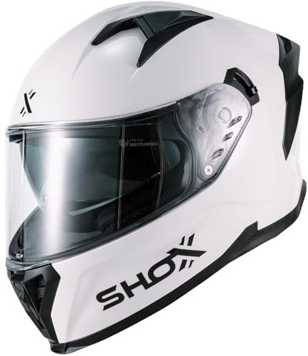 Shox Helmets Rapid Motorcycle Helmet M Gloss White