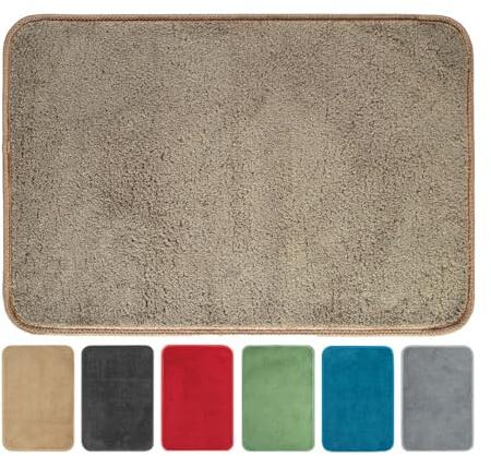 OLIVO.shop TEKNOS Magischer Wasserabsorbierender Teppich, Fußabtreter für den Innenbereich, Eingangsmatte für Zuhause, verschiedene Größen und Farben (Taube, 50 x 90 cm)