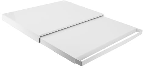 Plateau Coulissant à Four à ondes, Rangement D'économie D'espace avec Accès Facile, étagère de Tirage en Acier en Carbone pour une Organisation de Cuisine Efficace (WHITE)