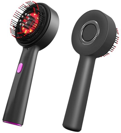 Scalp Massager Electric Red Light Therapy Cordless Portable Head Massager Comb Massaging Brush for Hair Treatment, Hair Growth with USB Rechargeable, Hair Oil Applicator, IPX7 Waterproof