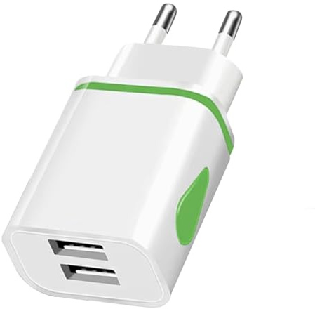 2 Pin Shaver Socket with USB, European USB to Shaver Socket Adapter, Universal UK to European Travel USB Charger Plug Compatible with iPhone Samsung Tablet Toothbrush(Do not use in UK)
