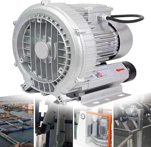 Soffiatore Ad Anello Per Stagno Di Pesce Ad Alta Pressione 50Hz, Ventilatore a Vortice Rigenerativo, Pompa a Vuoto Industriale Pompa Per Vuoto Industriale Alta Pressione Silenziosa, Aria Aerazione