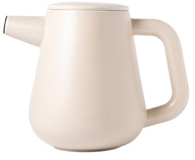 Carl Henkel ARCA X-Tract - Cafetera de porcelana con filtro de 1,2 l | Cafetera para 4-10 tazas | Cafetera con filtro de café de acero inoxidable que mantiene el calor | Cafetera de café frío
