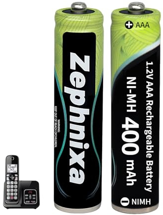 2 Stück AAA NiMH Akku 1,2V 400mAh für Gigaset/Panasonic Schnurlostelefone | Wiederaufladbar, vorgeladen, niedrige Selbstentladung, 2000 Zyklen – ideal für Schnurlostelefone von Gigaset & Panasonic