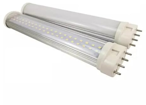 1pc 2G11 Tubo LED Bar Lampada Da Lettura Da Tavolo 4 Spille H Tubo PL Spina Orizzontale Tubo 3000k Bianco Naturale 4000k 6000k 320mm 410mm 535mm(12w 320mm,NATURAL WHITE 4000K_MILKY COVER)