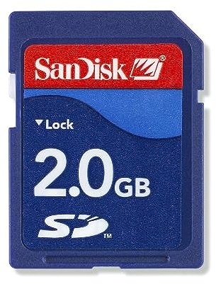 SanDisk SDSDB-002G-B35 - Tarjeta de Memoria SDHC de 2 GB, Color Azul