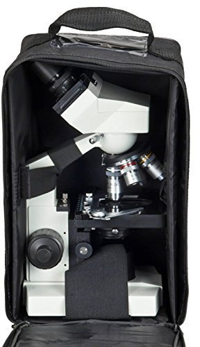AmScope M82ES-A188V OMAX Labor Biological Compound LED Binokularmikroskop mit Vinyl-Tragetasche, 40x-2000x