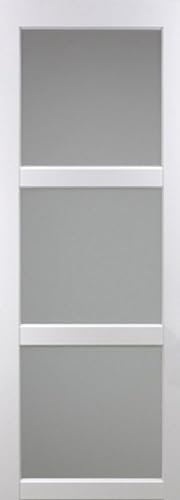 Porte Coulissante Kenya Blanc Vitrée H204 X L73 Gd Menuiseries