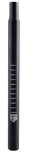 Azarxis Sattelstütze 350mm Sitzrohr, Sattelstange, Fahrradsattelstange für BMX MTB Rennrad 25,4mm 27,2mm 28,6mm 30,4mm 30,8mm 31,6mm (Schwarz, 30,4 x 350 mm)